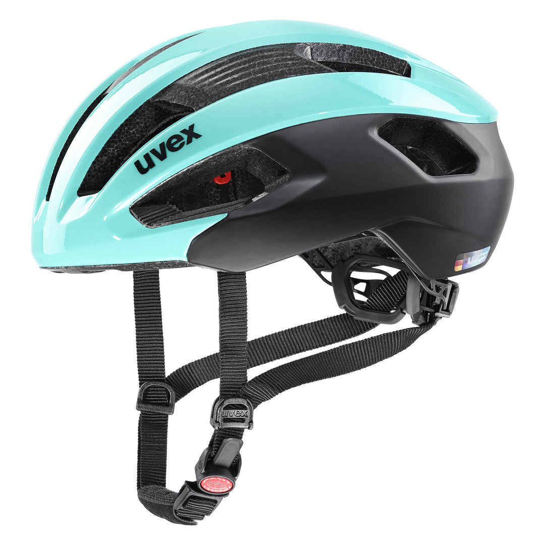 Uvex Rise CC Rennrad Fahrrad Helm matt türkis/schwarz 2023 56-59 cm, 56-59 cm