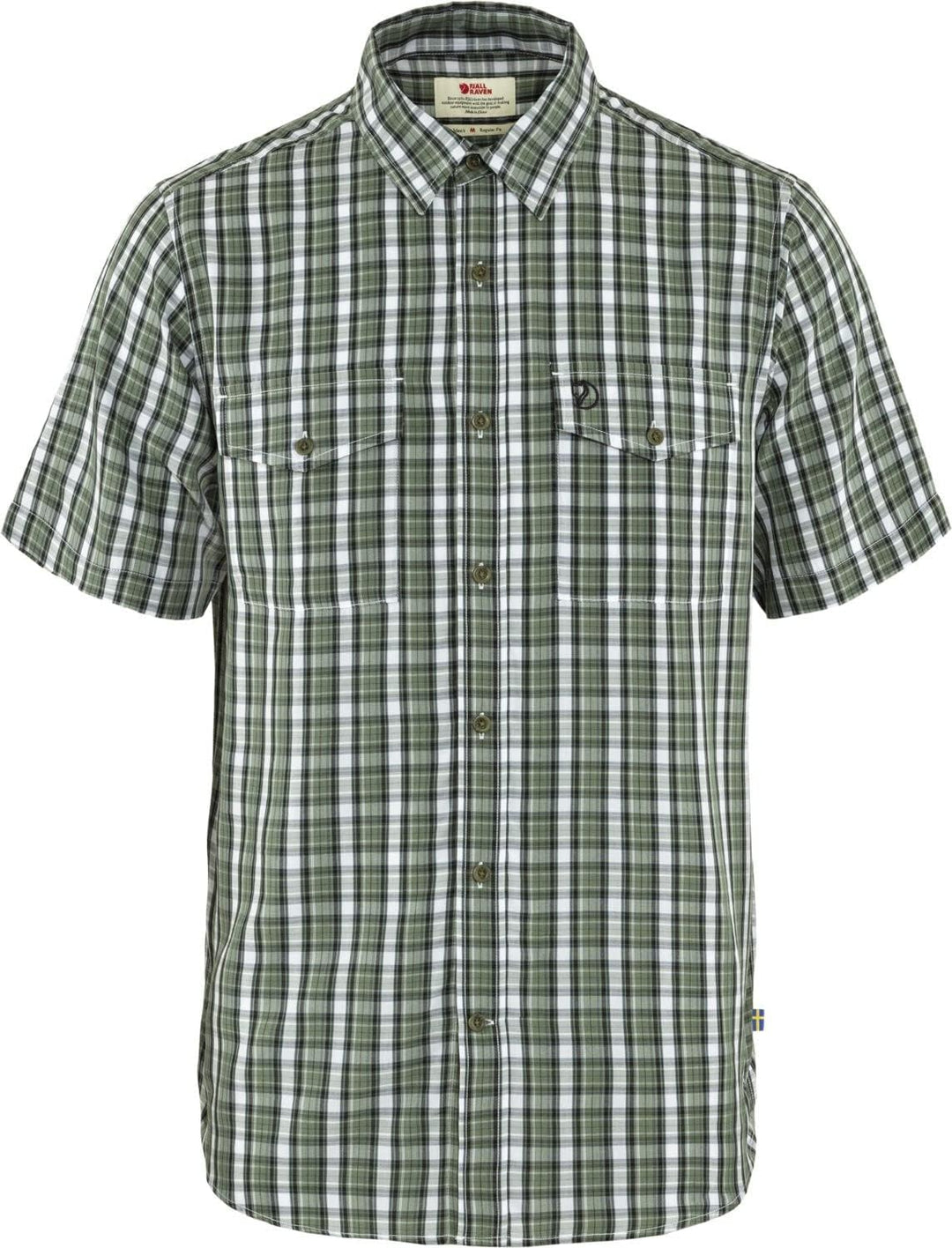 Fjällräven Herren Abisko Cool Shirt Ss Kurzarmhemd S Grün (Patina Green-dark Navy), S Grün (Patina G