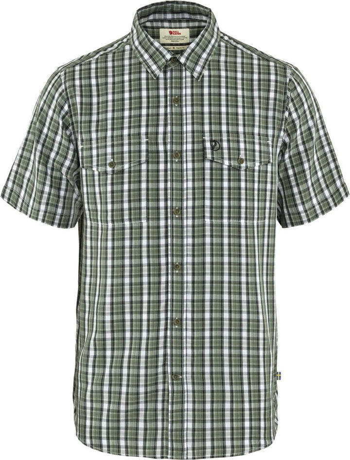 Fjällräven Herren Abisko Cool Shirt Ss Kurzarmhemd S Grün (Patina Green-dark Navy), S Grün (Patina G