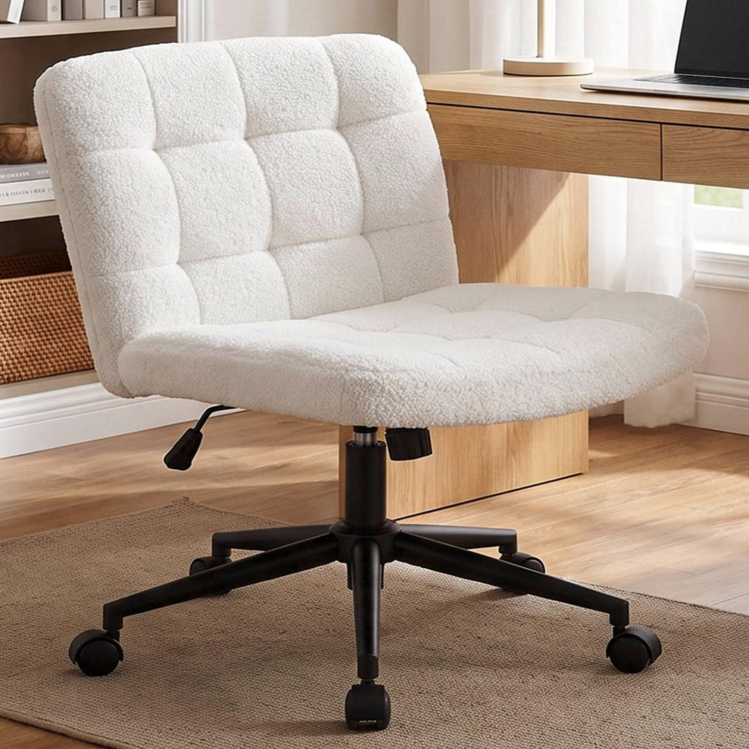 Clevich Bürostuhl Ohne Armlehne, Breiter Schneidersitz Stuhl für Schneidersitz Ergonomischer Höhenve