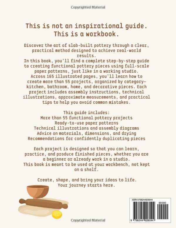 Handbuilt Ceramics with Paper Templates: A Practical Step-by-Step Guide with 55+ Functional Projects