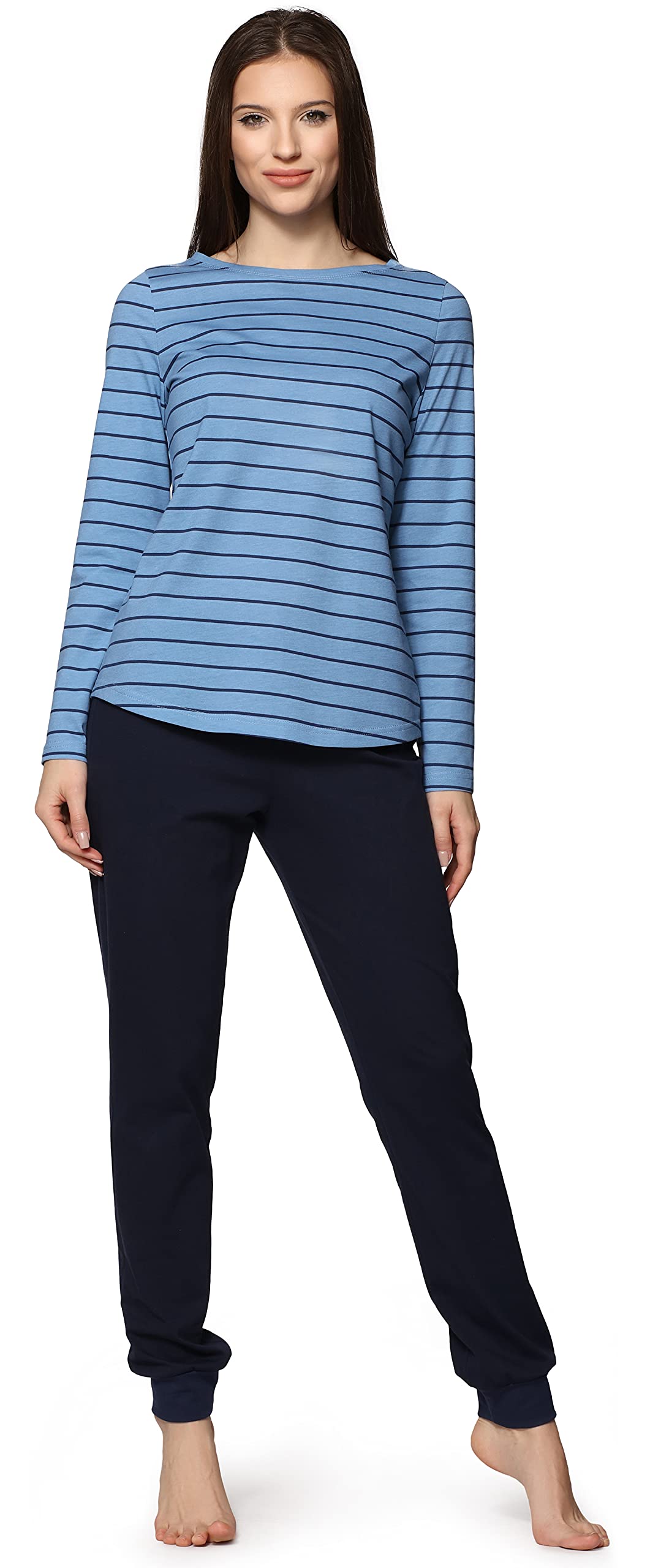 Bellivalini Damen Schlafanzug BLV50-166 S Ozean Navy, S Ozean Navy