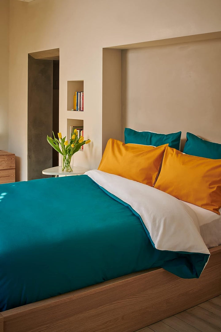 SWEET HOME Pantone™ - Bettwäsche-Set für Doppelbett, 255 x 200 cm, 100% Baumwolle, Perkal, 200, Fade