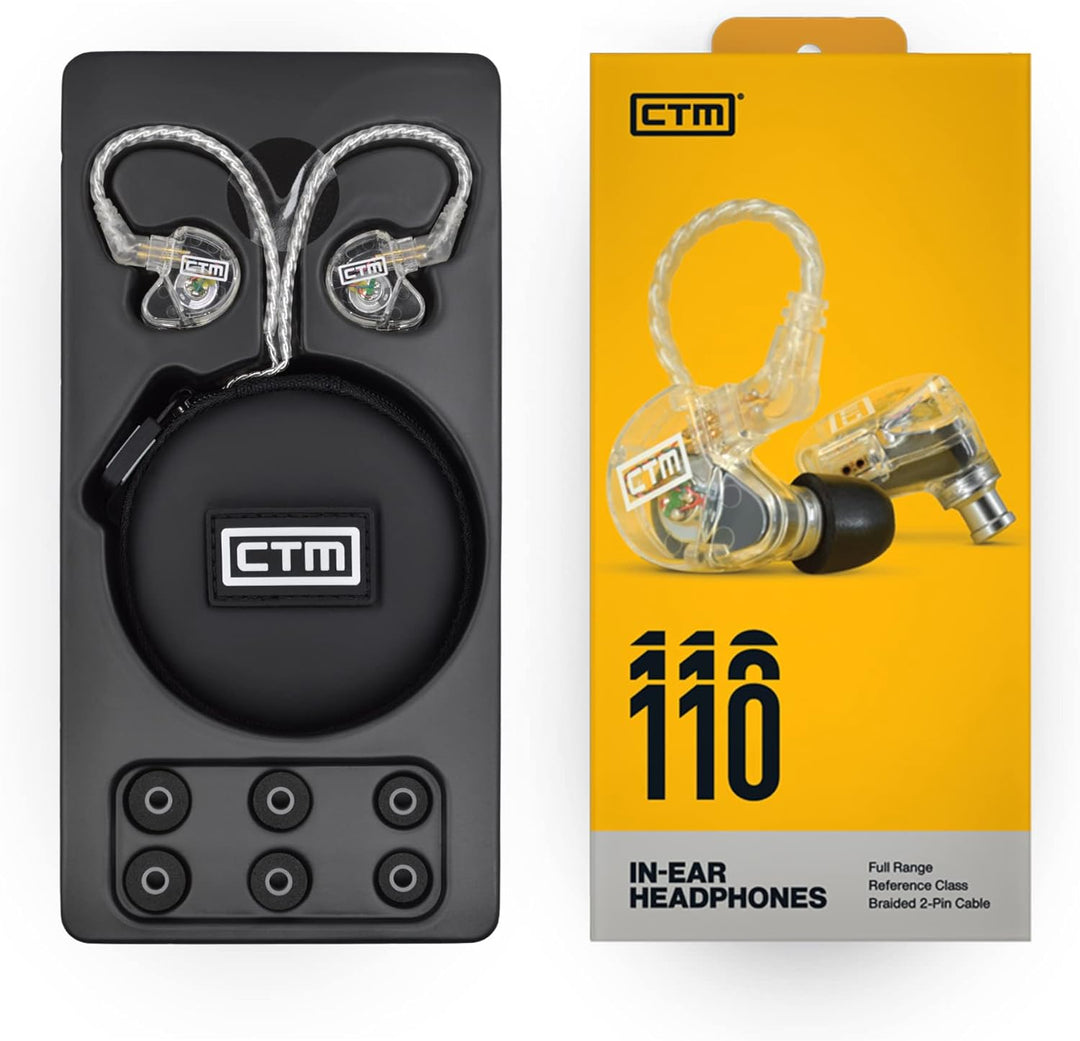 CTM CE110 Universal-Monitor mit sicherer Passform, professionelles In-Ear-Studio- und Live-Performan