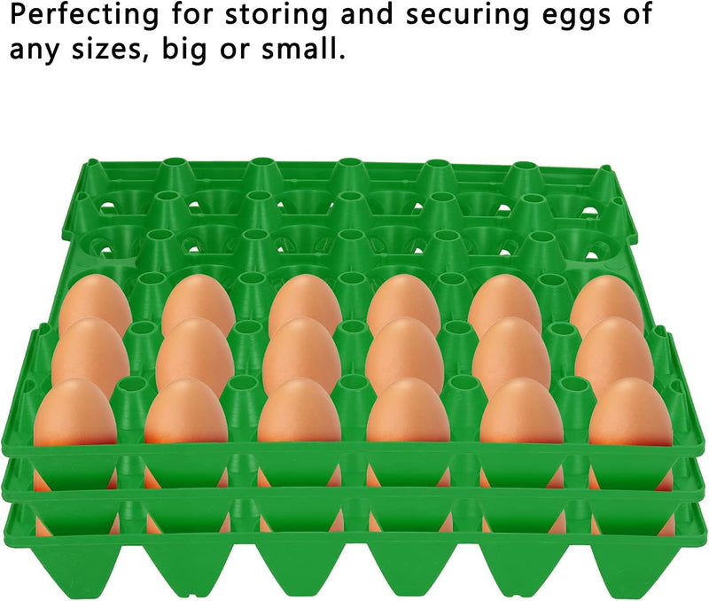 Eierablage, 5 STÜCKE 28,7 x 28,3 cm Kunststoff Eierkartons 30 Zellen Eierkisten Halter Tablett für L
