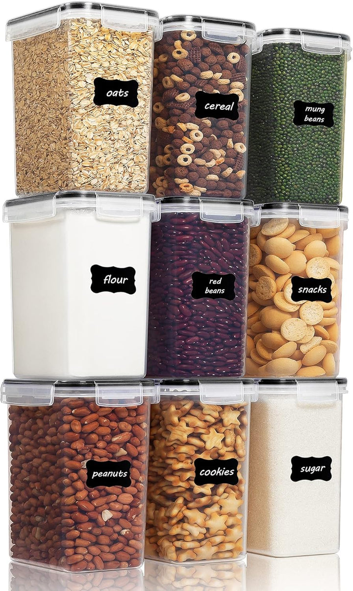 Vtopmart 2L Vorratsdosen Set, Müsli Schüttdose & Frischhaltedosen, BPA frei Kunststoff Vorratsdosen