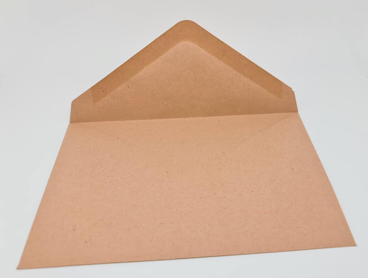 500x Briefumschlag Haselnuss DIN C6 Recycling Fensterlos