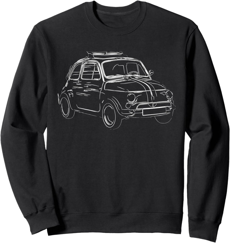 500 italienischer Oldtimer, klassisches Auto Sweatshirt