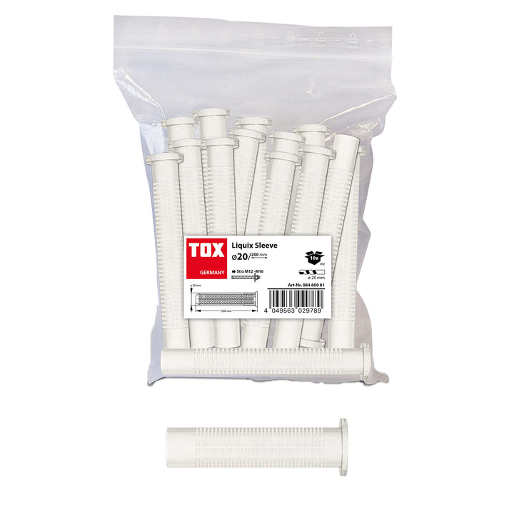 TOX Siebhülse Liquix Sleeve 20 x 200 mm, Zubehör zur sicheren Verarbeitung von TOX Verbundmörtel in