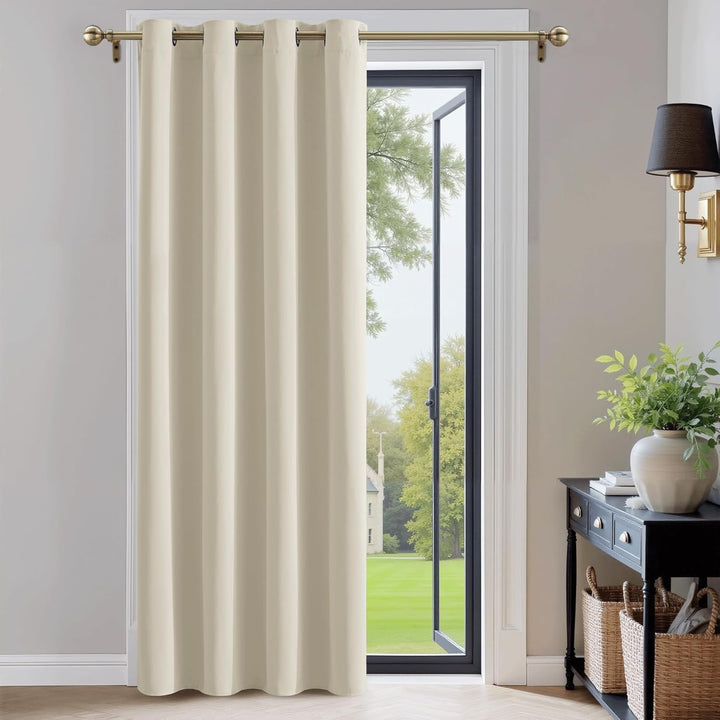 PONY DANCE Vorhang Beige Blickdicht - 1 Stück H 260 cm x B 140 cm Verdunkelungsvorhang Kinderzimmer