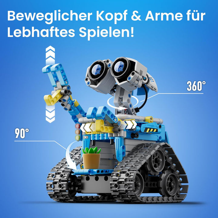 Sillbird Technik Roboter Kinder Bauspielzeug, Programmierbarer Roboter Bausatz, Ferngesteuerte Robot