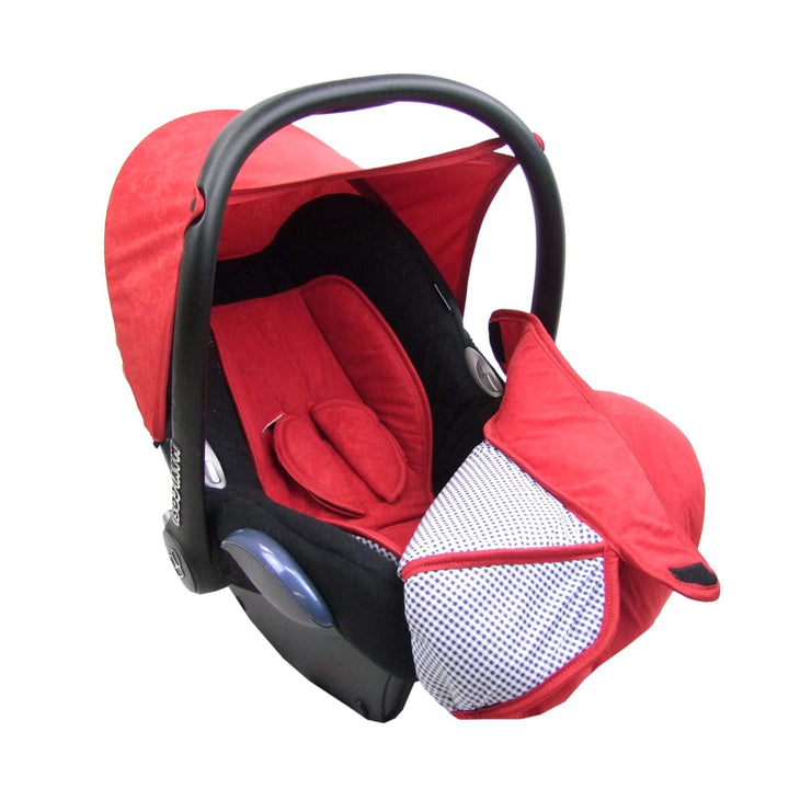 BAMBINIWELT Bezug Ersatzbezug kompatibel mit Maxi-Cosi CabrioFix für Babyschale 7-tlg Komplett-Set (