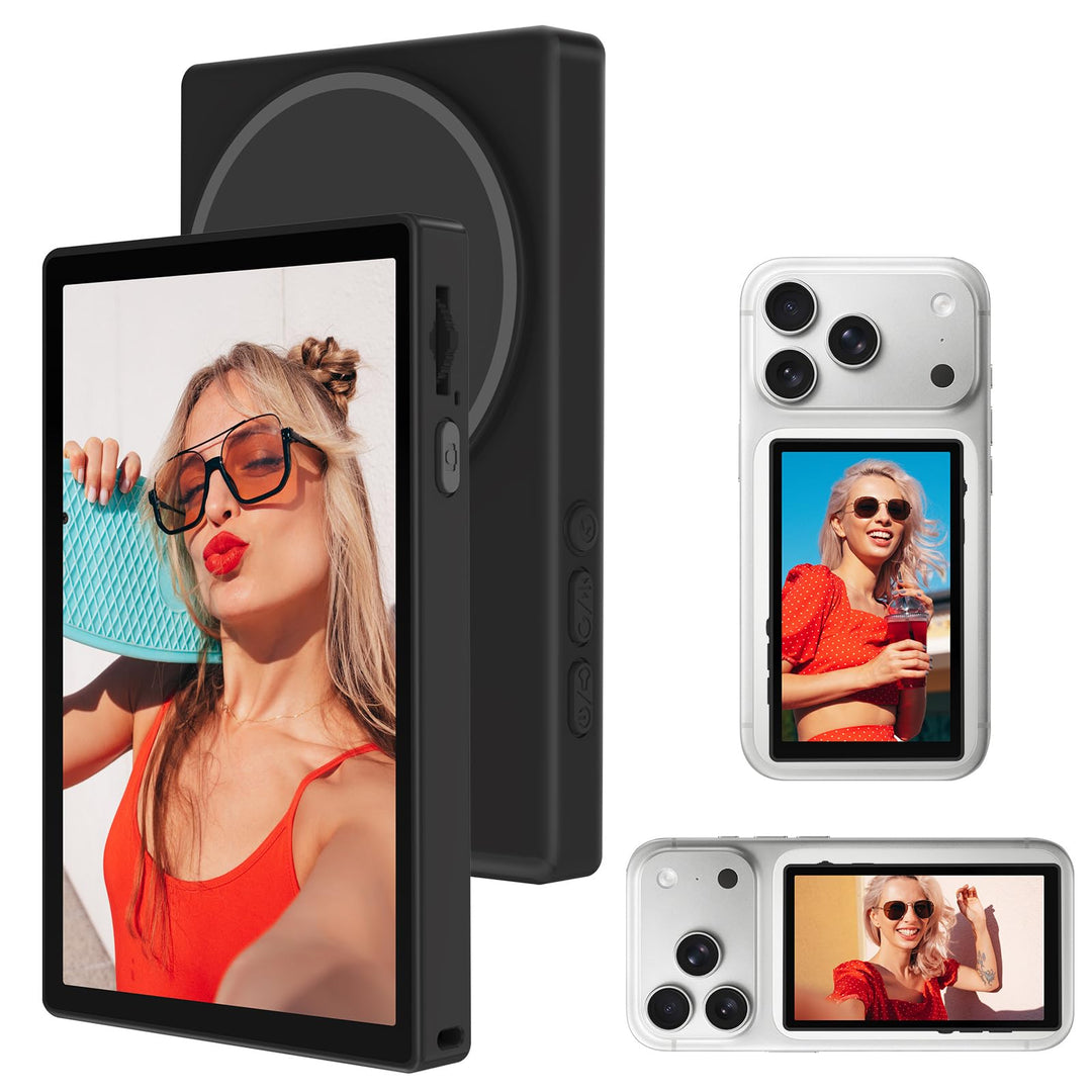 LAMA Handy Selfie Monitor 3,97" Smartphone Rückkamera mit Touchscreen, Magnetisch Vlog Bildschirm Ko