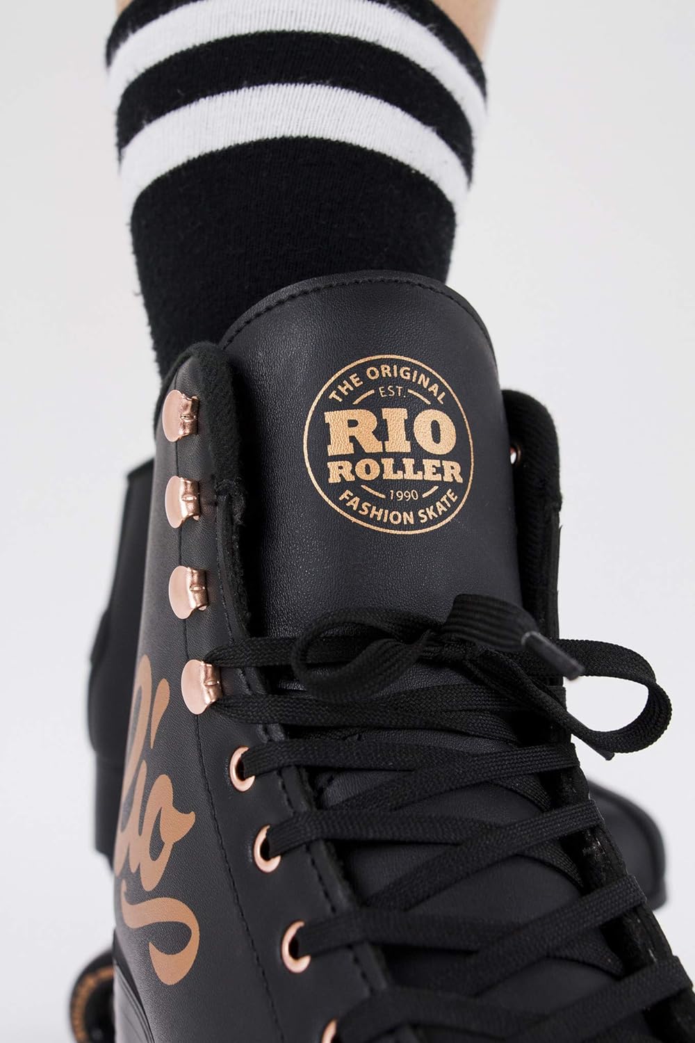 Rio Roller Unisex-Erwachsene Rosa Quad Skates Rollschuhe 42 Schwarz, 42 Schwarz