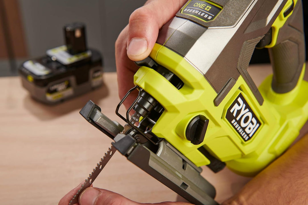 RYOBI 18 V ONE+ Brushless Akku-Stichsäge RJS18BL-0, 25 mm Hublänge, Pendelhub, ohne Akku und Ladeger