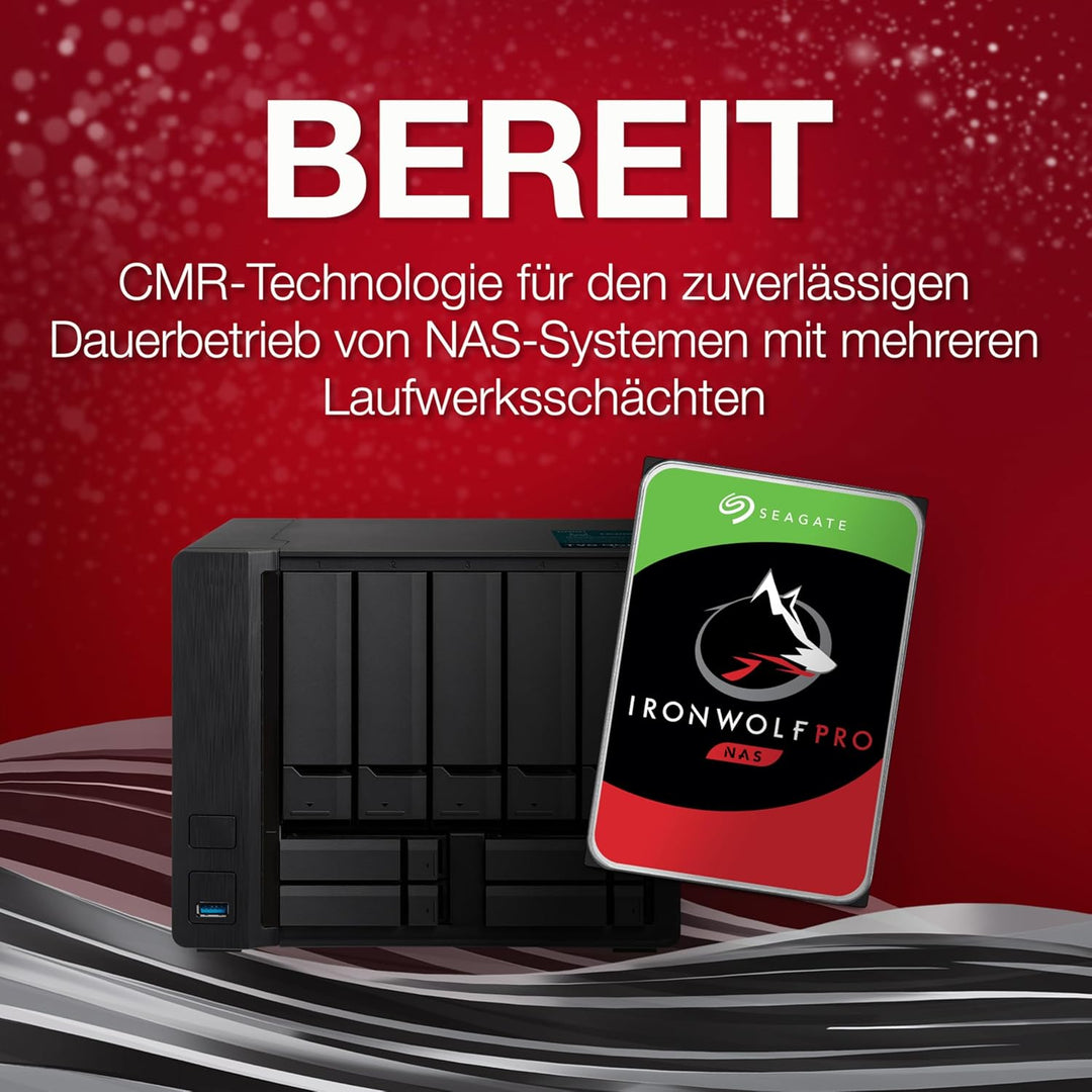 Seagate IronWolf 6 TB interne Festplatte NAS HDD, 3.5 Zoll, 5400 U/Min, 256 MB Cache, SATA 6 Gb/s, s