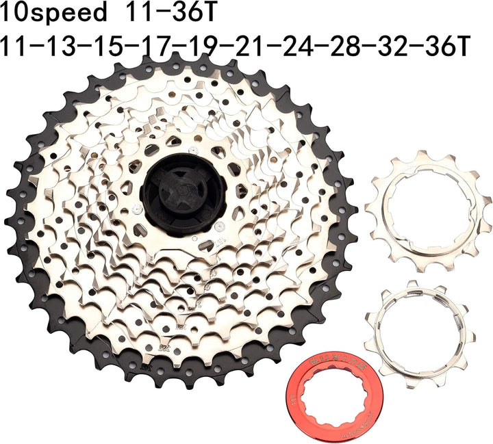 BESNIN Kassette für Mountainbike 10 Fach 11-25T/11-28T/11-32T/11-36T/11-40T/11-42T Kassette 10 Fach