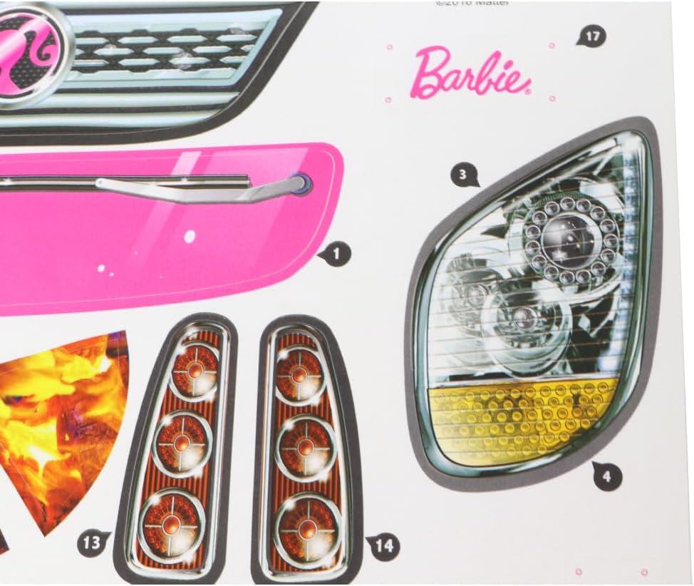 Barbie Replacement Parts Camper Playset - FBR34 ~ Replacement Labels / Stickers ~ Set B