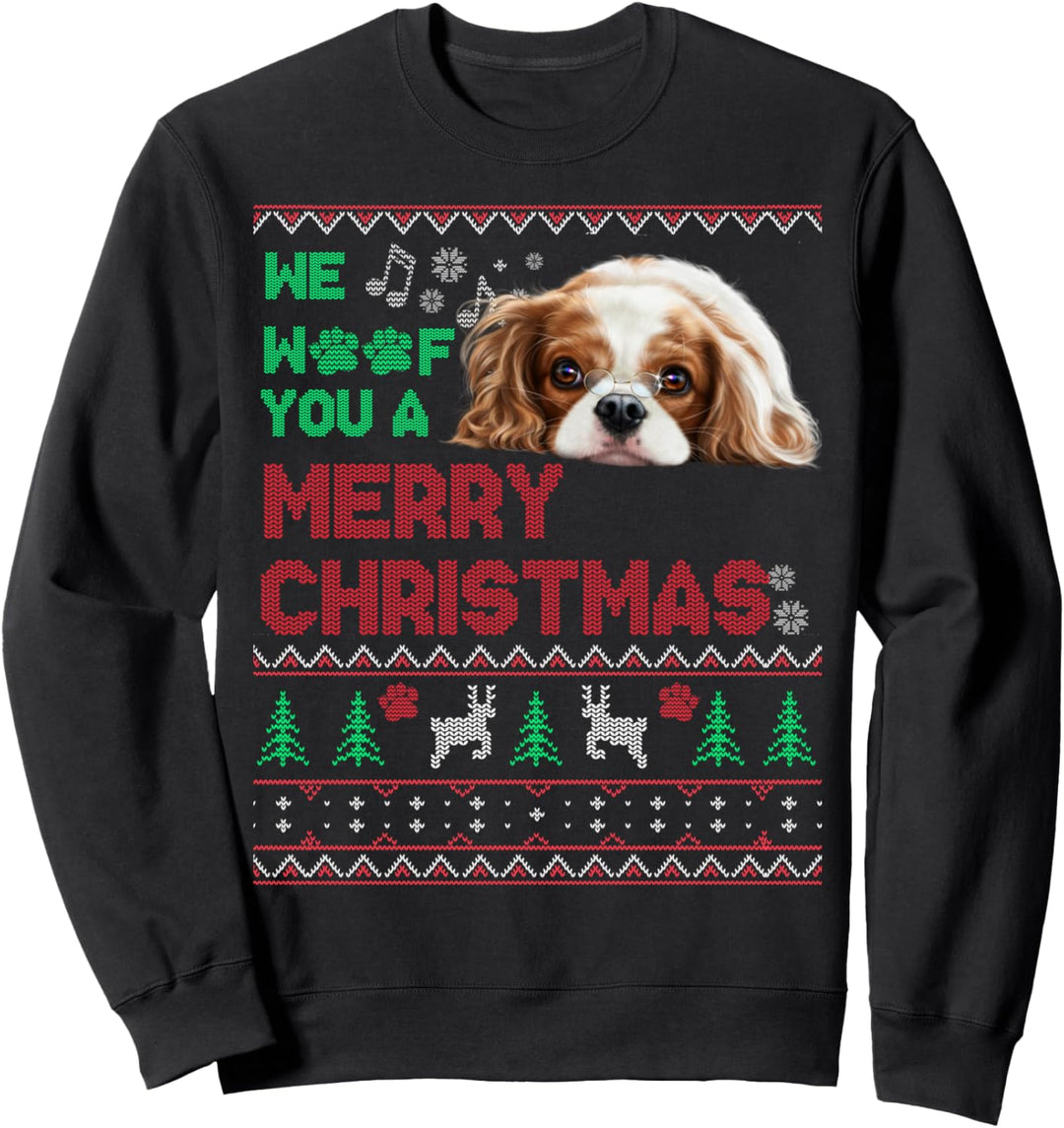 Weihnachten hässlich Cavalier King Charles Spaniel Geschenk Sweatshirt