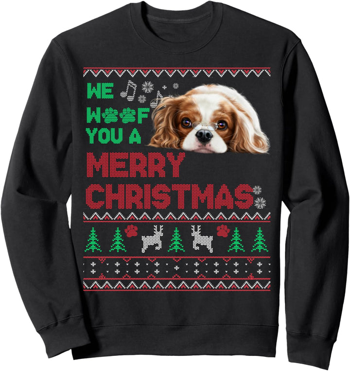 Weihnachten hässlich Cavalier King Charles Spaniel Geschenk Sweatshirt
