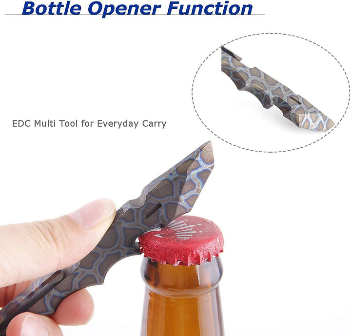Hamans Titan-Stemmeisen, EDC-Multifunktionswerkzeug mit Flaschenöffner, Kastenöffner, Clip-Funktion