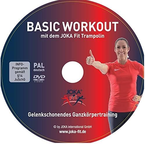 Fitnesstrampolin 2.0, mit Sprungzähler, NEU - die Trampolin-Innovation von JOKA FIT,Widerstandsbände