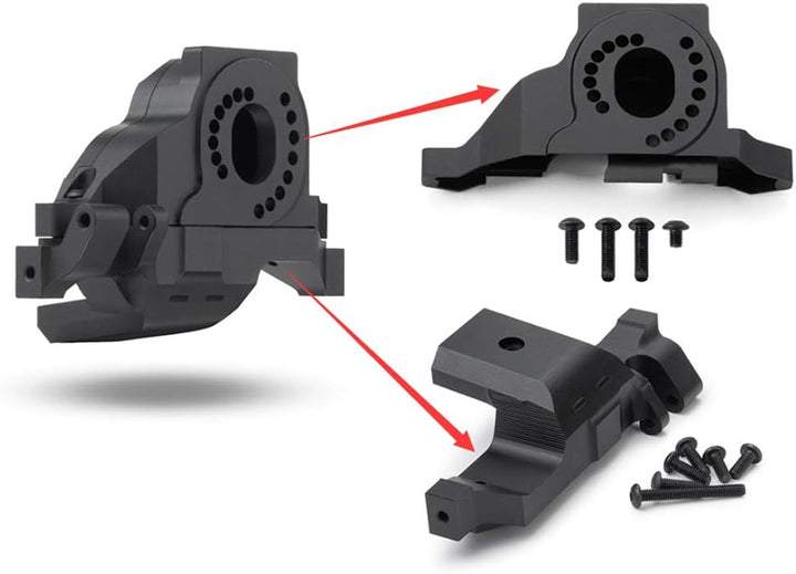 Runup Metall Aluminiumlegierung Kühlkörper Motorhalterung Basishalter für TRX4 TRX-4 1/10 RC Crawler