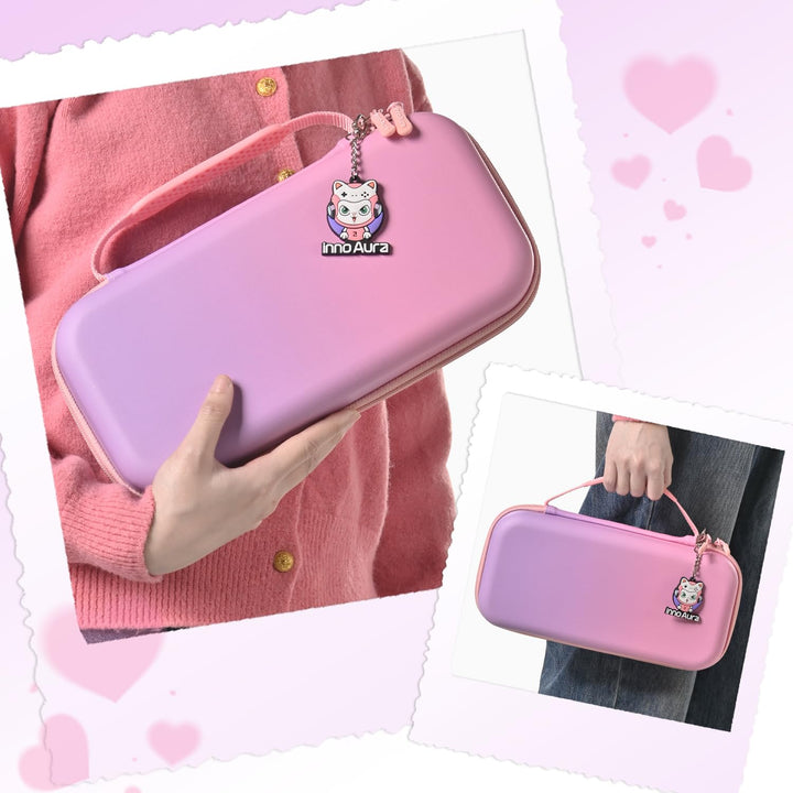 innoAura Switch 2 Tasche, PU Spritzwasserabweisende und Stossdämpfende Switch 2 Case, Extra Grosse N