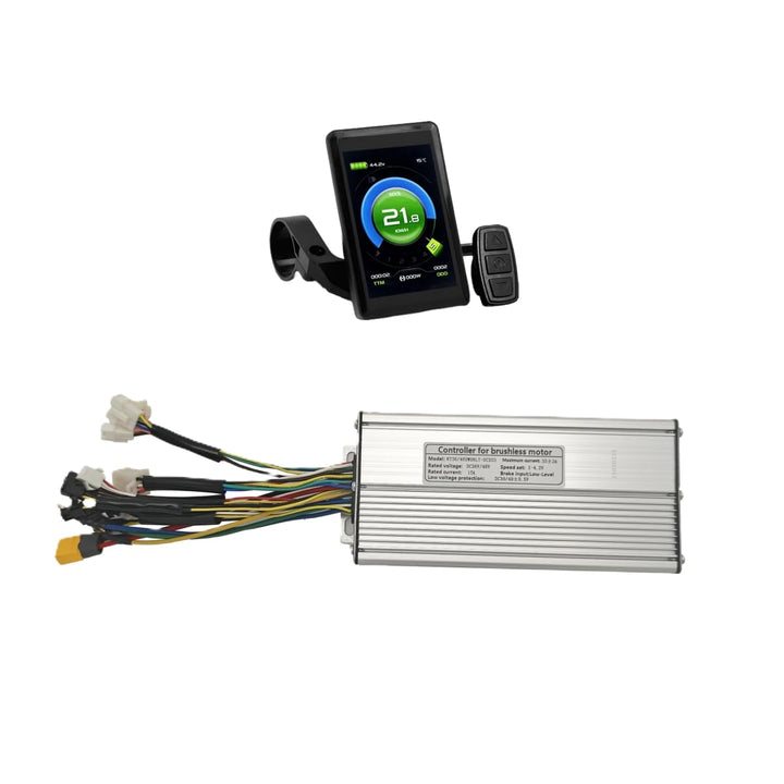 KT 35A 36V/48V Dual-Modus-E-Bike-Controller mit Rechteckwelle und LCD-Display, Unterstützt Sensorlos