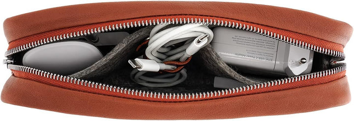 Pack & Smooch Kabeltasche Zubehörtasche Tech Case Longford | Pflanzlich Gegerbtes Leder | Handmade i