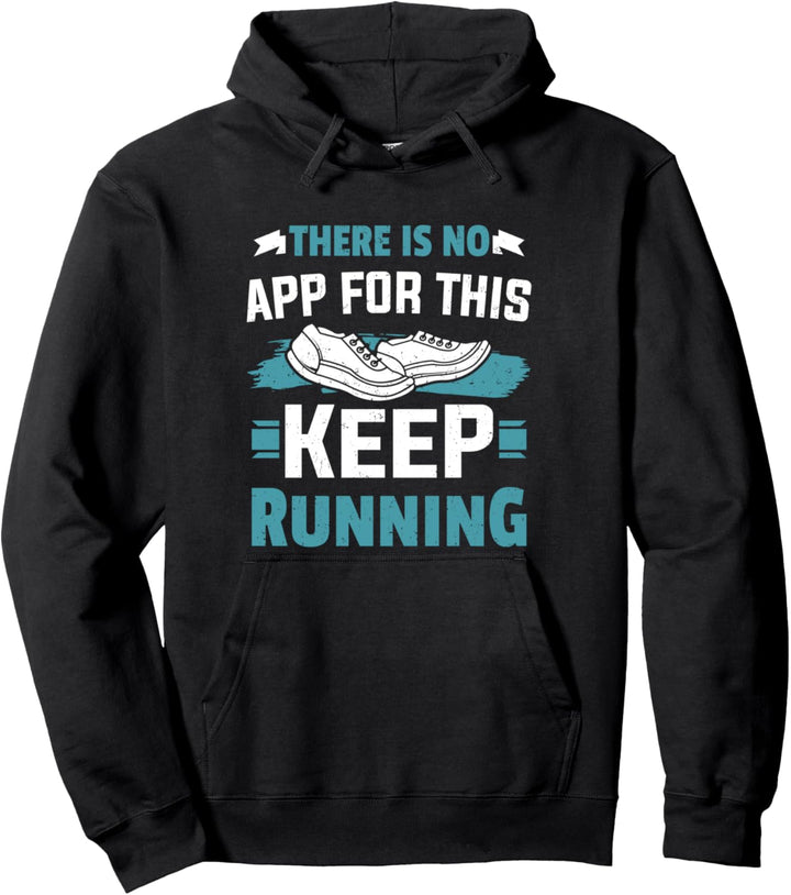 Runner Marathon Jogger Laufschuh Keep Running Pullover Hoodie