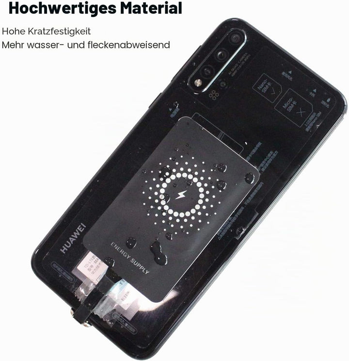 MyMax Superschneller 1300mA Typ C Qi kabelloser Ladeempfänger und Adapter für Google Pixel, Samsung,