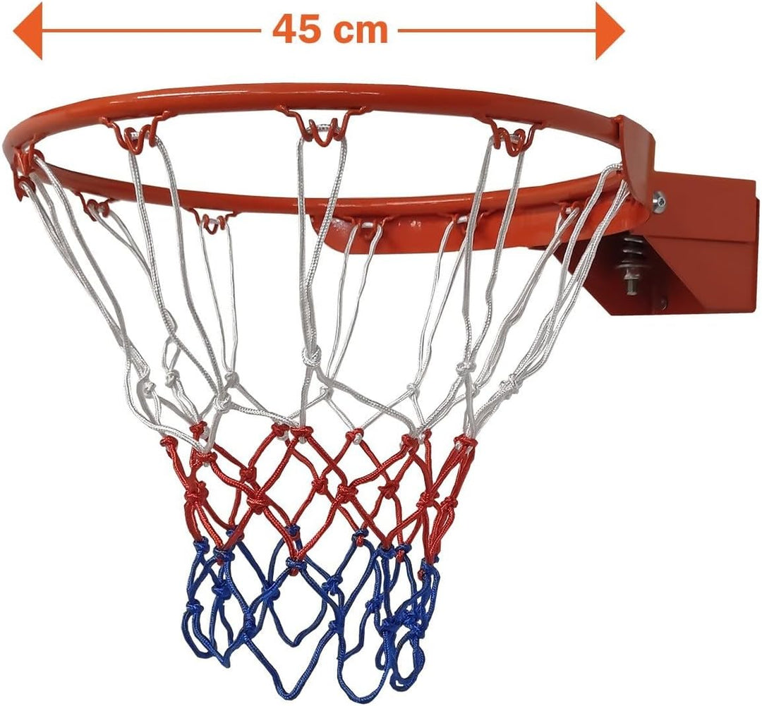 Pegasi Basketballring Pro - Basketballkorb mit Wandhalterung - Abnehmbarem Basketballnetz - Standard