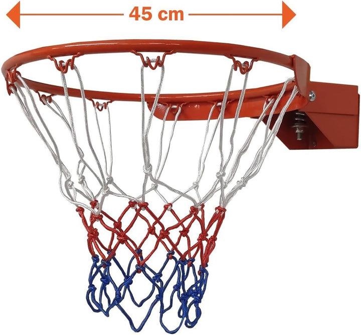 Pegasi Basketballring Pro - Basketballkorb mit Wandhalterung - Abnehmbarem Basketballnetz - Standard