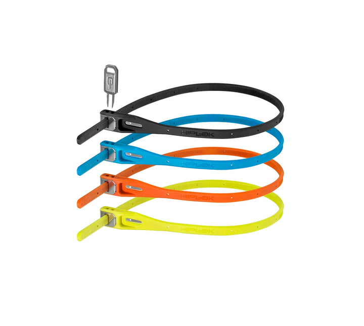 Hiplok Z LOK 4 PACK, Multifunktions-Sicherheitsband, Unisex, BLACK / CYAN / ORANGE / LIME, 40cm Schl