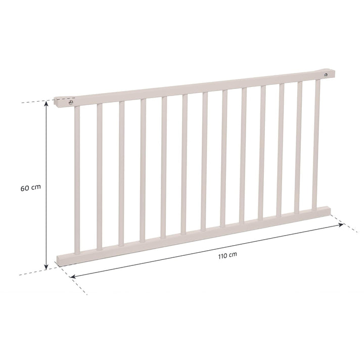 babybay Verschlussgitter für Kinderbettnutzung passend für Modell Boxspring XXL, beige lackiert, Bei