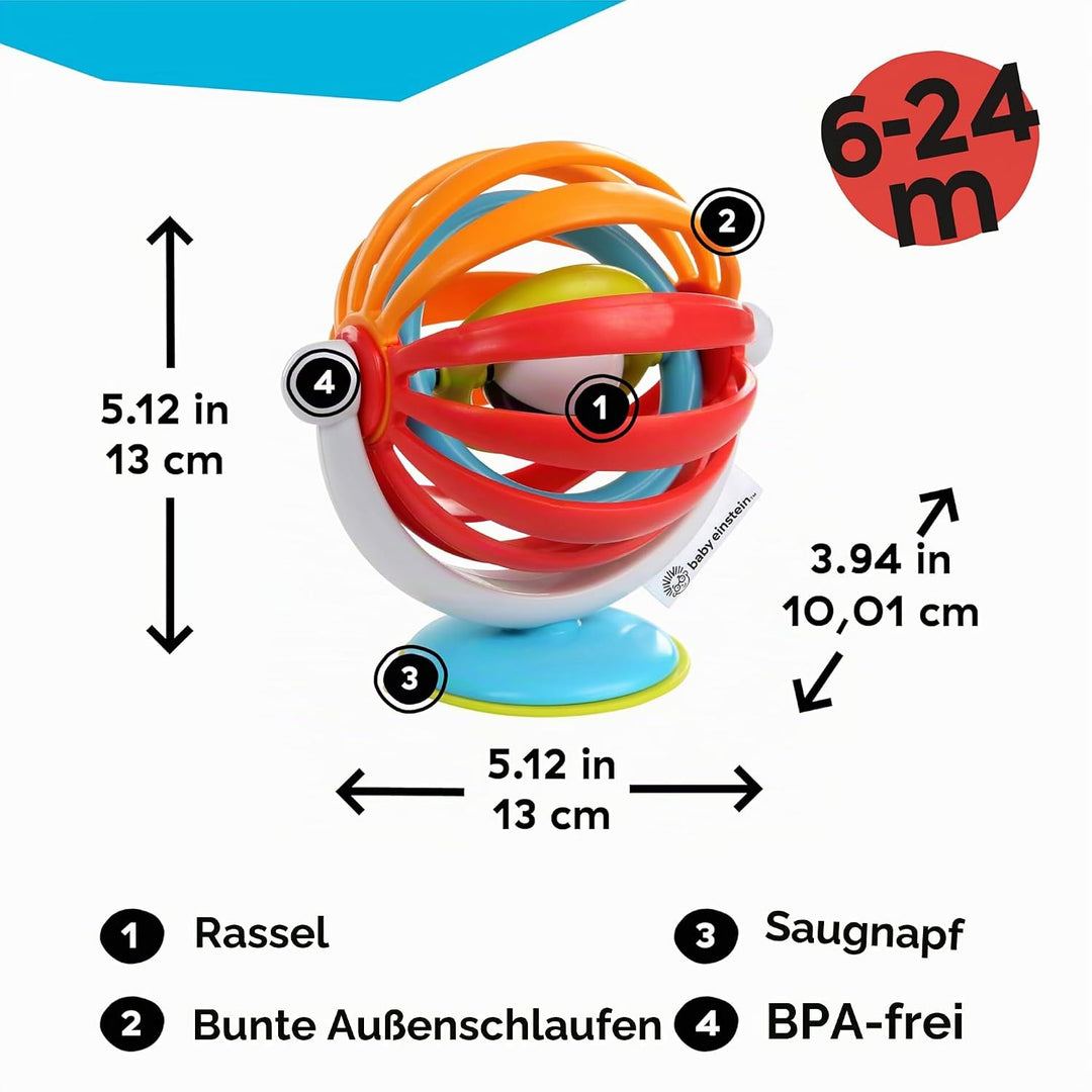Baby Einstein 10069566 Sticky Spinner, Spielzeug Mit Saugnapf, Mehrfarbig (Packung mit 2) Baby Einst