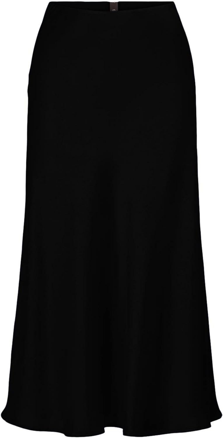 YAS Damen Yaspella Hw Midi Skirt S. Noos Rock XS Schwarz, XS Schwarz
