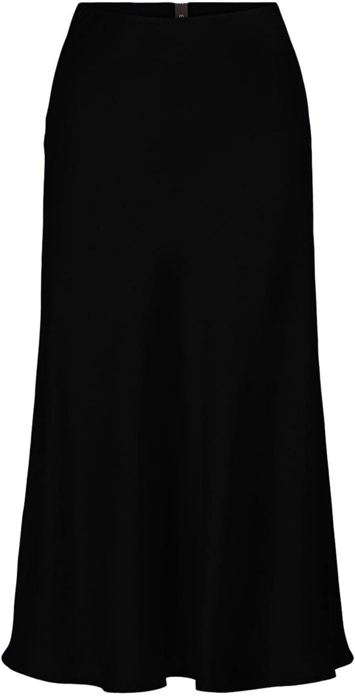 YAS Damen Yaspella Hw Midi Skirt S. Noos Rock XS Schwarz, XS Schwarz