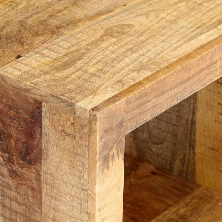 vidaXL Mangoholz Massiv TV Schrank mit 2 Schubladen 1 Fach TV Möbel Tisch Board Lowboard Fernsehtisc