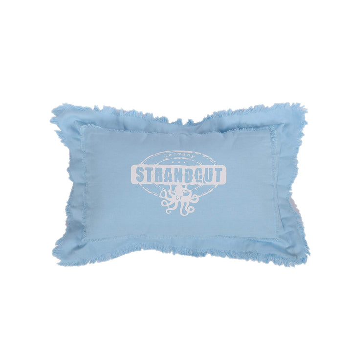 Strandgut07 Kissen mit Reissverschluss, 50 x 30 cm, Hellblau