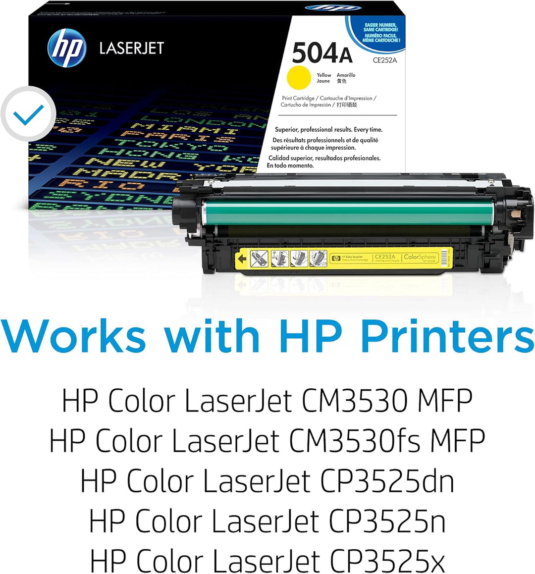 HP 504A (CE252A) Gelb Original Toner fürHP Color Laserjet CP3525, HP Color Laserjet CM3530 Gelb 7.00