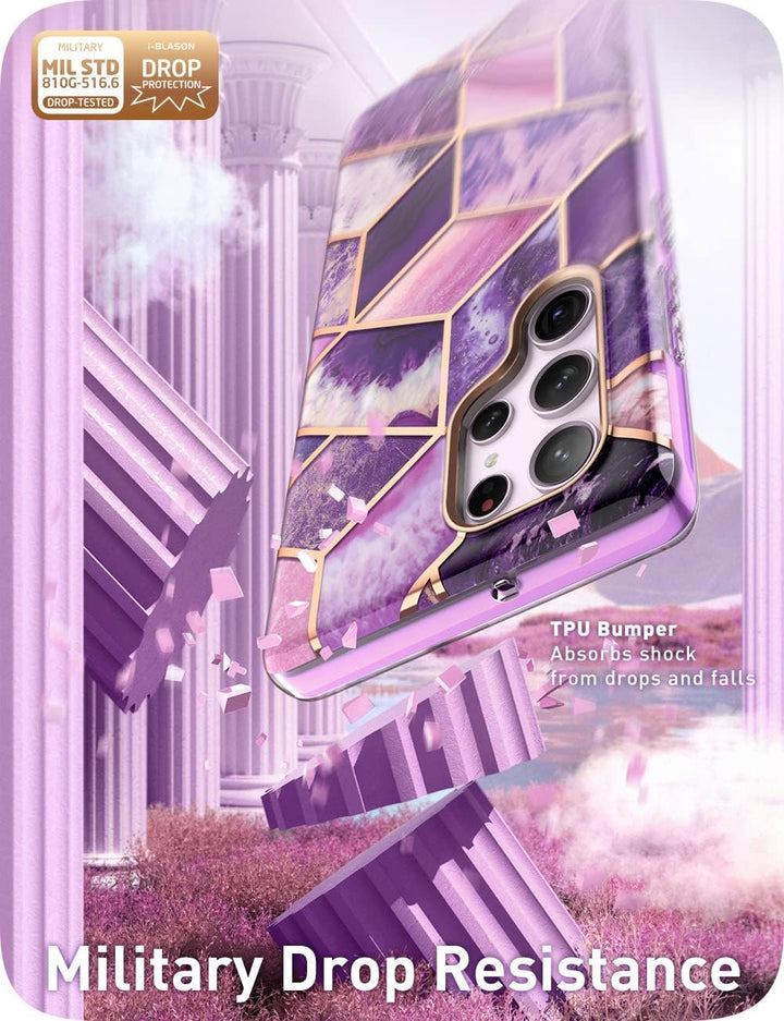 i-Blason Glitzer Hülle für Samsung Galaxy S23 Ultra 5G Handyhülle Bumper Case 360 Grad Schutzhülle G