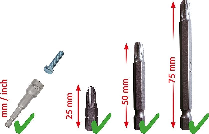 KS Tools 911.2008 1/4" Bit-Satz, 208-tlg