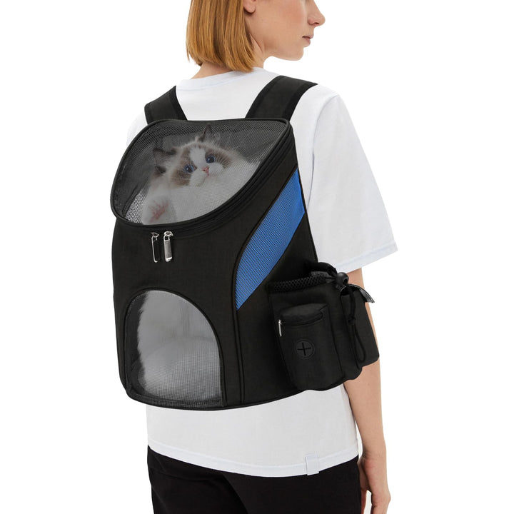 PETCUTE Hunderucksack Katzenrucksack Rucksack für kleine Hunde Haustiertragetasche Taschen mit Abneh