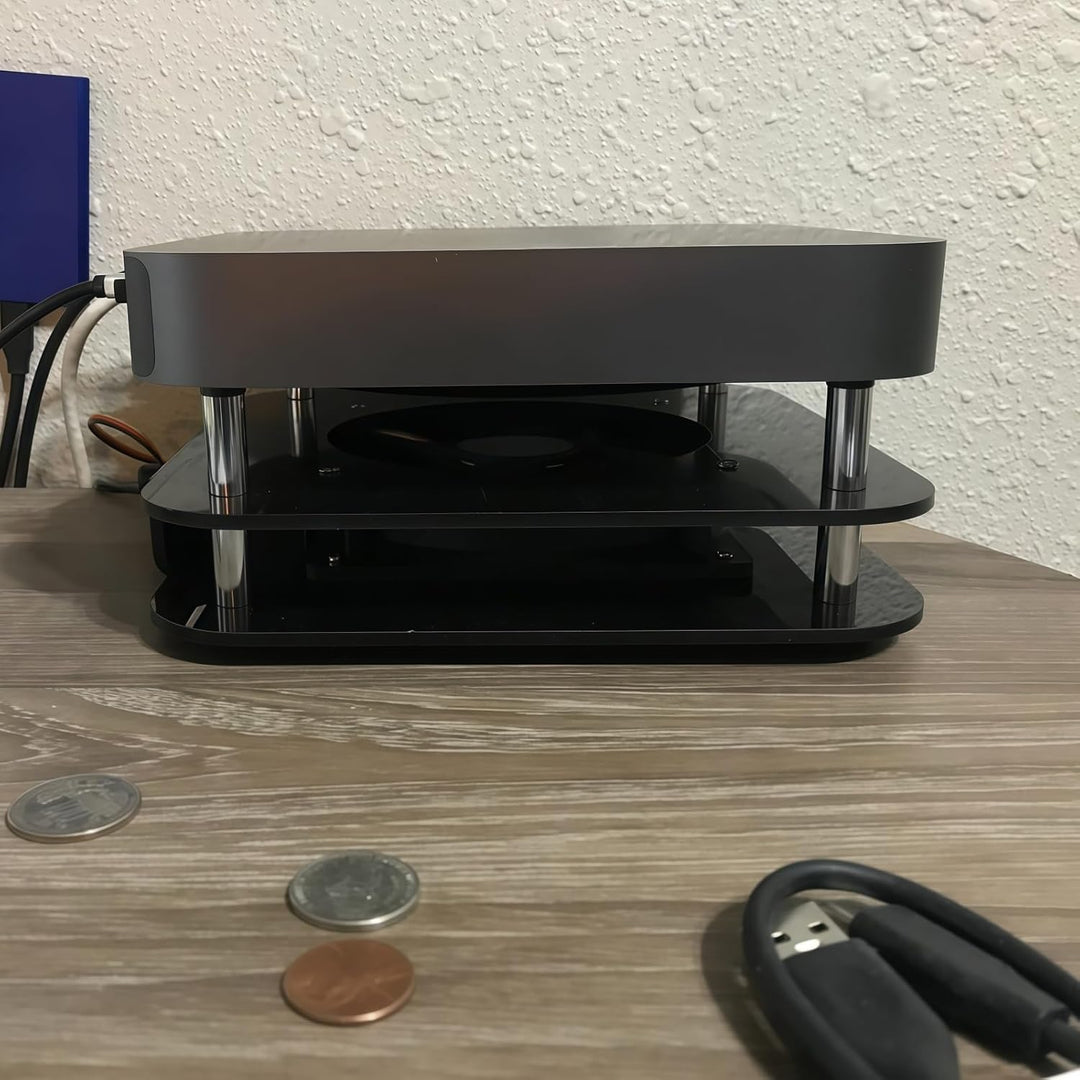 Yoqanr Mac Mini Kühlerlüfter Windgeschwindigkeitsverbesserung, modifiziertes Gehäuse, Mini-Heizkörpe