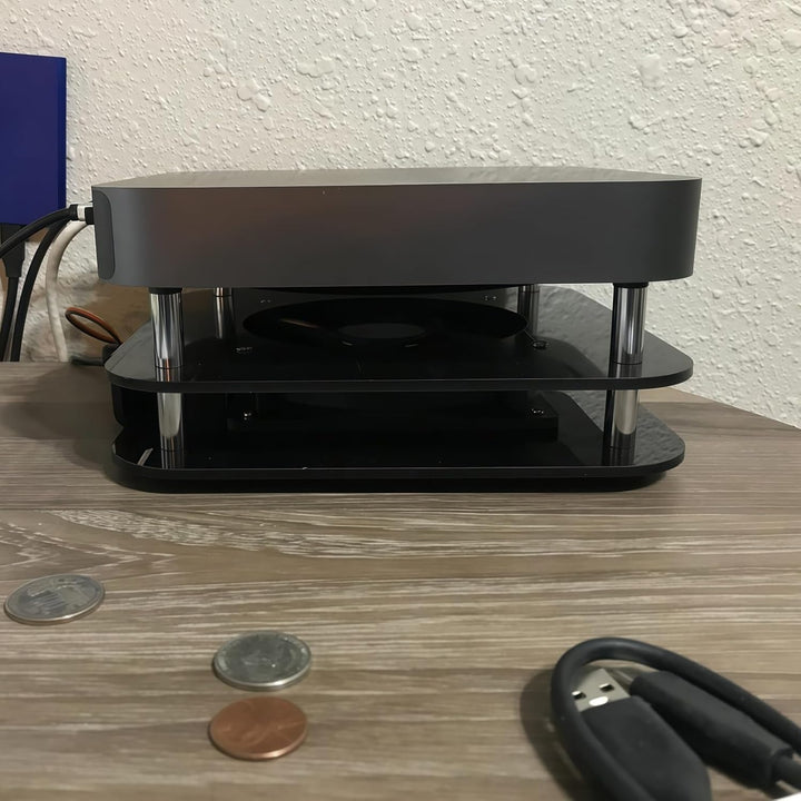Yoqanr Mac Mini Kühlerlüfter Windgeschwindigkeitsverbesserung, modifiziertes Gehäuse, Mini-Heizkörpe