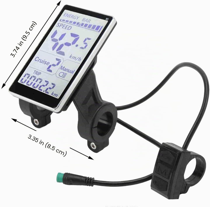 Elektrofahrrad-LCD-Display, 5-polig, 24 V, 36 V, 48 V, 60 V, Fahrrad-Kilometerzähler, Universal-E-Sc