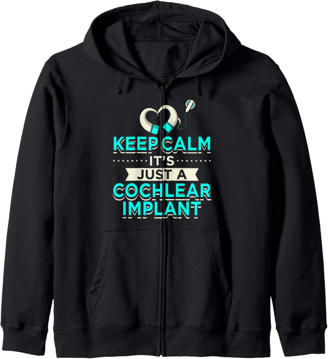 Cochlear Implantat Hörverlust Deaf Pride Hard Of Hearing Kapuzenjacke