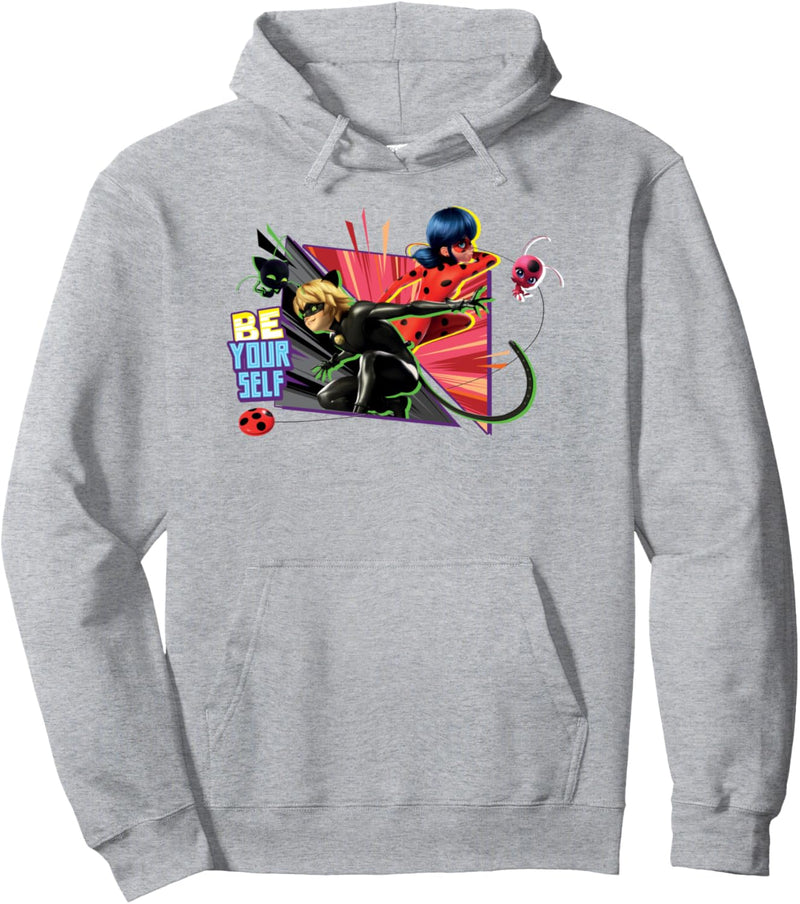 Miraculous Collection Ladybug and Cat Noir Be Yourself Pullover Hoodie